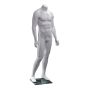 Headless Male Mannequin With Athletic Build - Side View