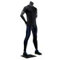 Male Sports Mannequin - Standing With Hands Behind Back - Shown With Clothing
