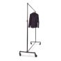 Garment Rack 60" Adjustable - Grey Pipeline - Shown With Clothing
