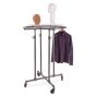 Round Clothes Rack - Pipeline 36" Shown With White Topper And Hat Forms