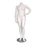 Plus Size Headless Female Mannequin - Matte With Hand On Hip Pose