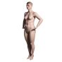 Plus Size Mannequin with Molded Hair & Features - Hands On Hip Pose - Quarter View - 02
