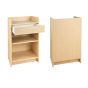 Cash Register Stand - Maple, Front and Rear View