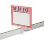 Sign Holder With All-Purpose Clamp - 5 1/2"W x 7"H - Shown With Sign Installed