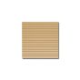 Slatwall Panel 4ft x 4ft - Pine Woodgrain Laminate - 1 Half Groove Edge - Full View