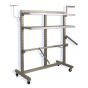 Triple Slotted Standard Display Rack - Shown with Accessories