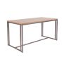 Retail Nesting Tables- Satin Nickel with Maple Finish - Large Table