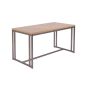 Retail Nesting Tables- Satin Nickel with Maple Finish - Small Table