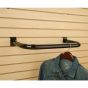 Slatwall Clothes Rail, Black, In use