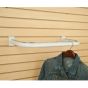 Slatwall Clothes Rail, White, In use
