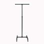 Pipe Garment Rack 2 Way - Black - Front View