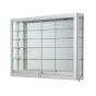 Wall Mounted Display Case -  60", Aluminum Silver