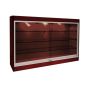 Cherry Wall Mounted Display Case With Lights