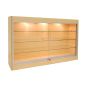 Maple Wall Mounted Display Case - Side View