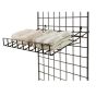Slanted Gridwall Shelf  with Lip, 24"  x 15" - Shown in use