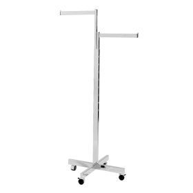 2 Way Rack With Casters -  Straight Arms