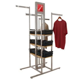 Alta 4 Way Clothing Rack with Shelves - (shown in use)