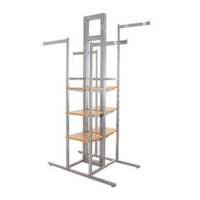 Alta 4 Way Clothing Rack with Shelves