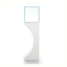 Display Pedestal with Curved Base - Side View