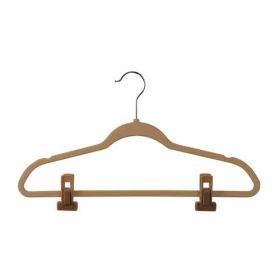 Camel / Beige Hanger Clips - Shown On A Hanger