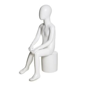 Sitting Child Mannequin with Stool