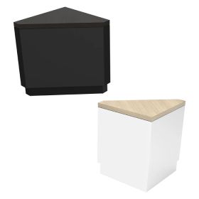Corner Filler and Retail Pedestal (Shown in Black and White)