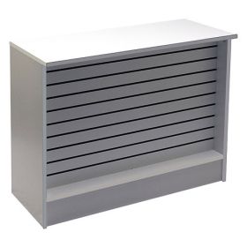 Cash Wrap Counter With 3" Recessed Slatwall Panel
