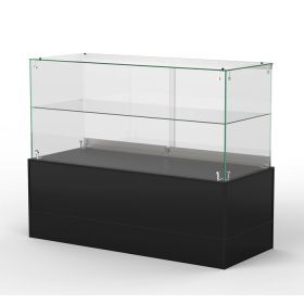 48 Inches Wide Black Color By Modern Store Fixtures Half Vision Showcase 