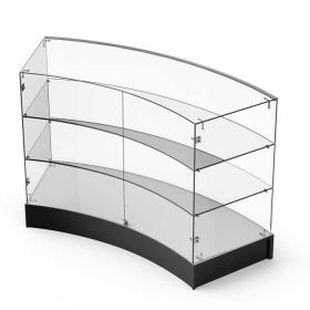 Curved Retail Display Case - Full Vision