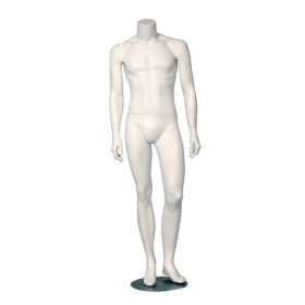 Headless Male Mannequin - Left Leg Bent Pose
