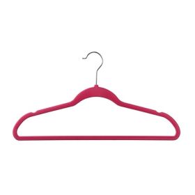 Velvet Flocked Suit Hanger - Pink