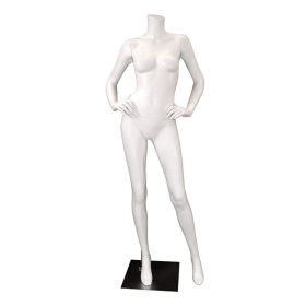 Headless Female Mannequin - Arms on Hip Pose - Matte Finish