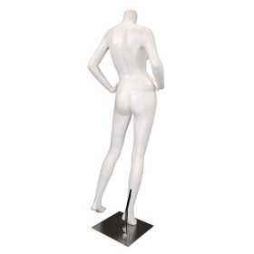 Headless Female Mannequin - Arms on Hip Pose - Rear View