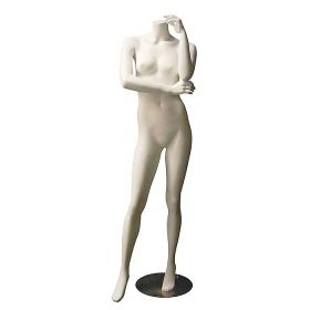 Headless Female Mannequin - One Arm Up One Arm Bent Pose