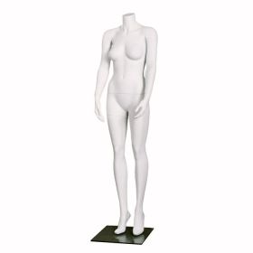 Headless Female Mannequin - Standing Pose With Arms at Side - Quarter View