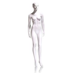 Female Mannequin, Molded Face and Hair - Walking Pose