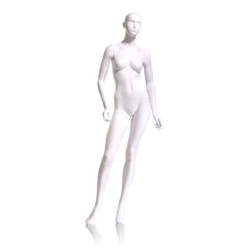 Semi Abstract Female Mannequin, Matte White