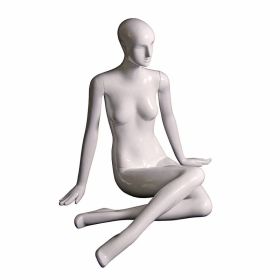 Female Abstract Mannequin - Seated on Floor With Legs Crossed Sideways