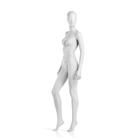 Semi-Abstract Female Mannequin, Matte White Finish - 01
