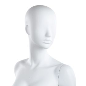 Semi-Abstract Female Mannequin, Matte White Finish - 09