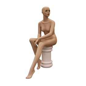 Realistic Female Mannequin in Sitting Pose