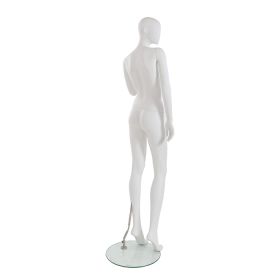 Female Mannequin - Matte White with Featureless Face - 4