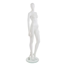 FMW96 - Female Mannequin - Matte White with Featureless Face - 01