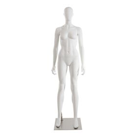 Matte White Female Sports Mannequin, Standing Pose 