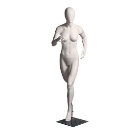 Female Sports Mannequin - Runner - Matte White