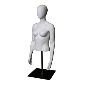 Female Torso Mannequin with Head - Abstract Style - Side View