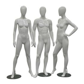 One Day Rental -- Gloss White Abstract Female Mannequin MM-A3W1R