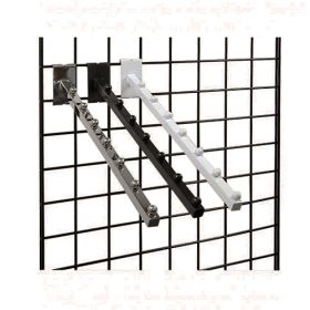 Ball Waterfall Gridwall Faceouts - Chrome, Black and White