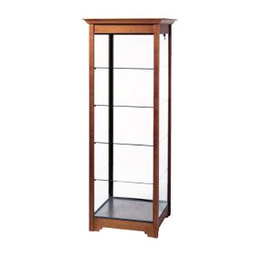 Tower Display Case With Crown Canopy - Front View