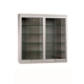 Divided Wall Mounted Display Case - 48 Inch Long